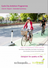 Cycle City Ambition Programme Interim Report: Extended Summary: Report to the Department for Transport